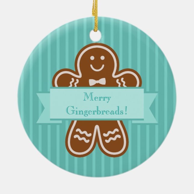 Pepparkakakramar Julgransprydnad Keramik (Baksidan)