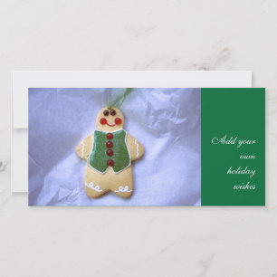 Pepparkakamatlagningprydnad Photocard Julkort