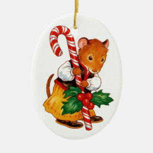 Pepparkakamus Julgransprydnad Keramik