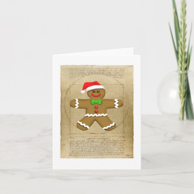 Pepparkakan DaVinci noterar kortet Helgkort (Framsida)