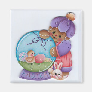 PepparkakapåskSnowglobe magnet