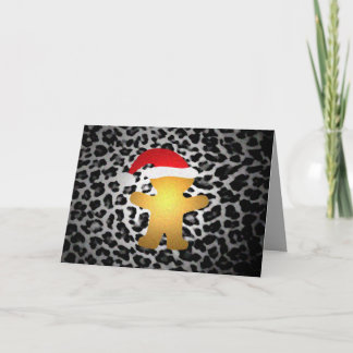 PepparkakaSanta borta vild Helgkort