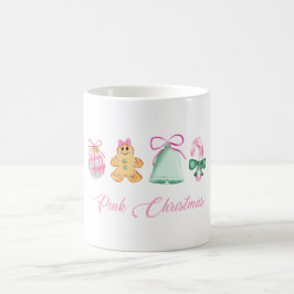 Pepparkakor, godisstavar och pastellfärgade juldek kaffemugg