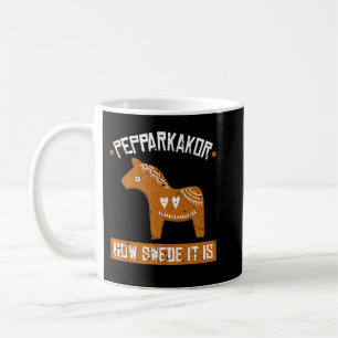 Pepparkakor Hur sött det är med Dala Horse jul C Kaffemugg