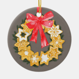 Pepparkakor jul julgransprydnad keramik