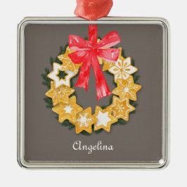 Pepparkakor jul julgransprydnad metall