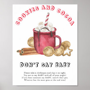 Pepparkakor med kakao - Säga inte bebis Poster