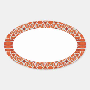 PEPPARKAKOR Oval matta dekaler Ovalt Klistermärke