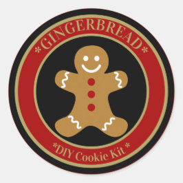 Pepparkakor Runt Klistermärke