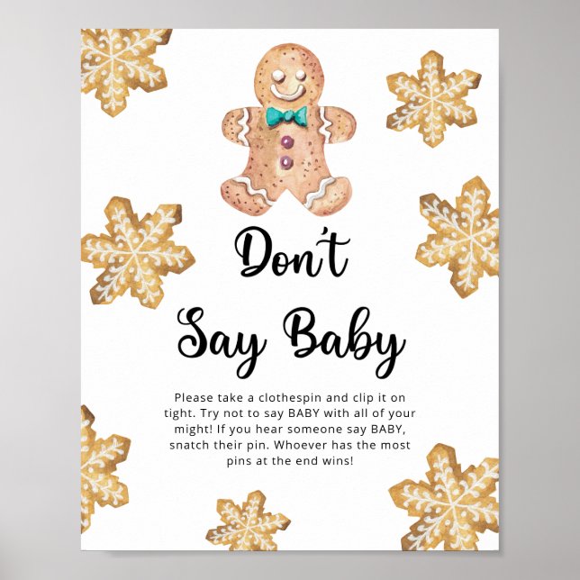 Pepparkakor - Säga inte bebis  Poster (Framsidan)