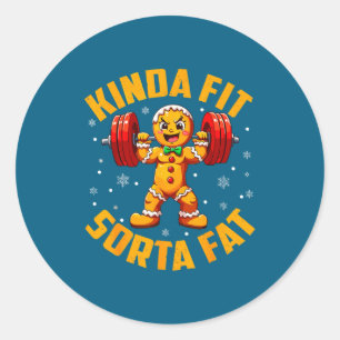 Pepparkakor Snälla Passlig Lite Fet Gym Styrketrän Runt Klistermärke