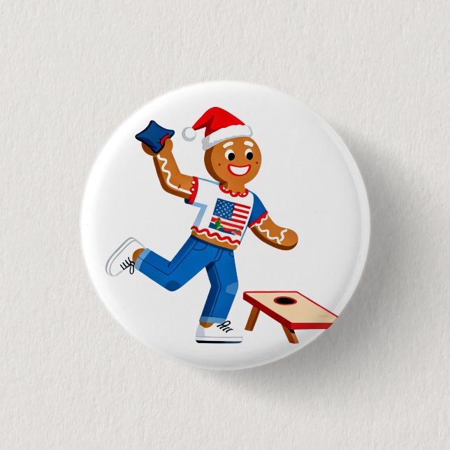 Pepparkaks Cornhole Jul 2026 Holiday Tailgate Knapp (Framsida)