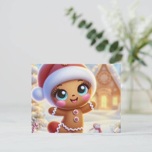 Pepparkaks julglädje inbjudningar (Stående Fram)