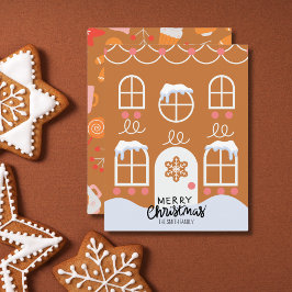 Pepparkaks julkort utan foto