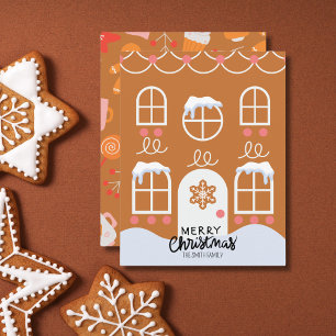 Pepparkaks julkort utan foto