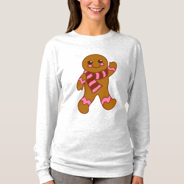 Pepparkaks Pojke Högtids T-Shirt (Framsida)