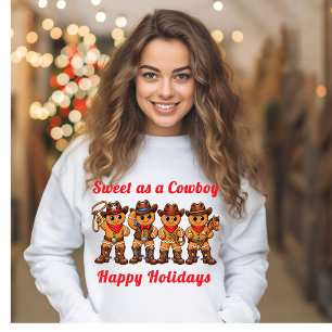 Pepparkaks söt cowboy jul cookies t-shirt