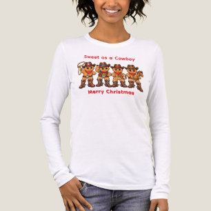 Pepparkaks Söt Cowboy Julgodis T-Shirt