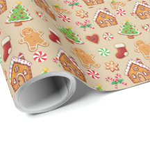 Pepparkaksbaby julklappspapper