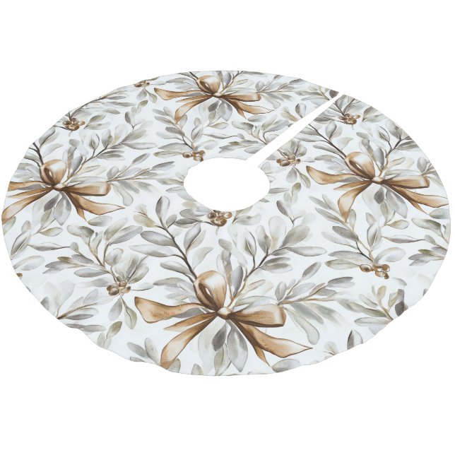 Pepparkaksblommor Jul Julgransmatta Borstad Polyester (Vinklad)