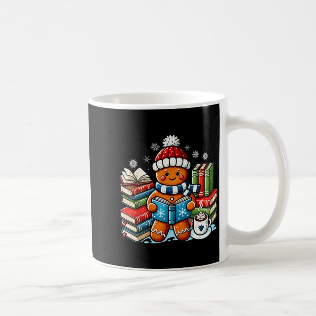 Pepparkaksbokläsande lärar bokig bibliotek barn U Kaffemugg (Höger)