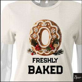 Pepparkaksbrev Jul Initial Bokstav O T Shirt