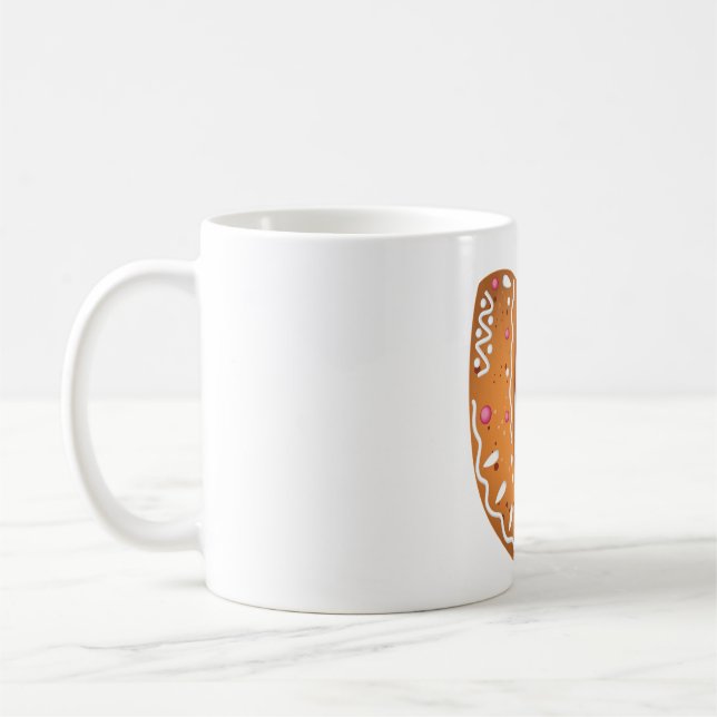 Pepparkaksbrev U Monogram Högtidsbulle Kaffemugg (Vänster)
