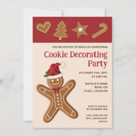 Pepparkakscookies - Sockerkakspartaj Inbjudningar