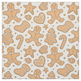 Pepparkaksfigurer Neutral jul beige Tyg