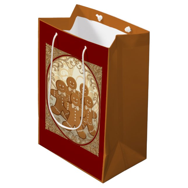 Pepparkaksformade kakor jul Art Nouveau  (Framsidan Vinklad)