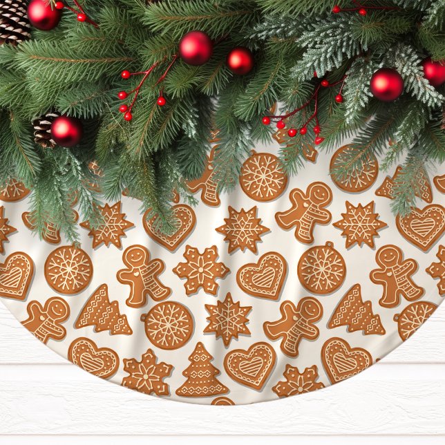 Pepparkaksformar Söta Jul Julgransmatta Borstad Polyester (Skapare uppladdad)