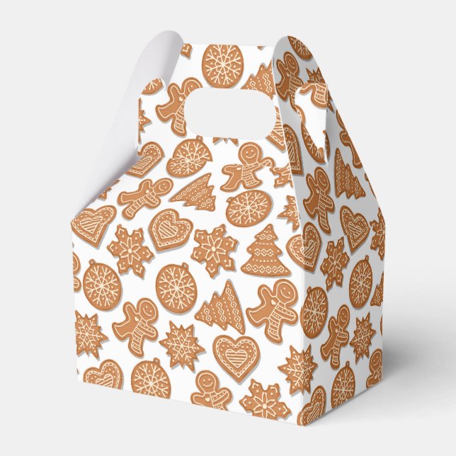 Pepparkaksformar Söta Julen Presentaskar (Framsidan Sidan)