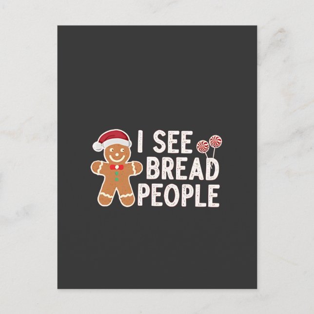 Pepparkaksgalning Julbak semester present Helg Vykort (Framsida)