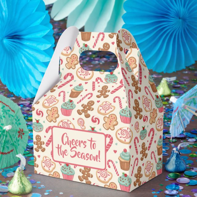Pepparkaksgård Julmönster Candyland Presentaskar (Part)