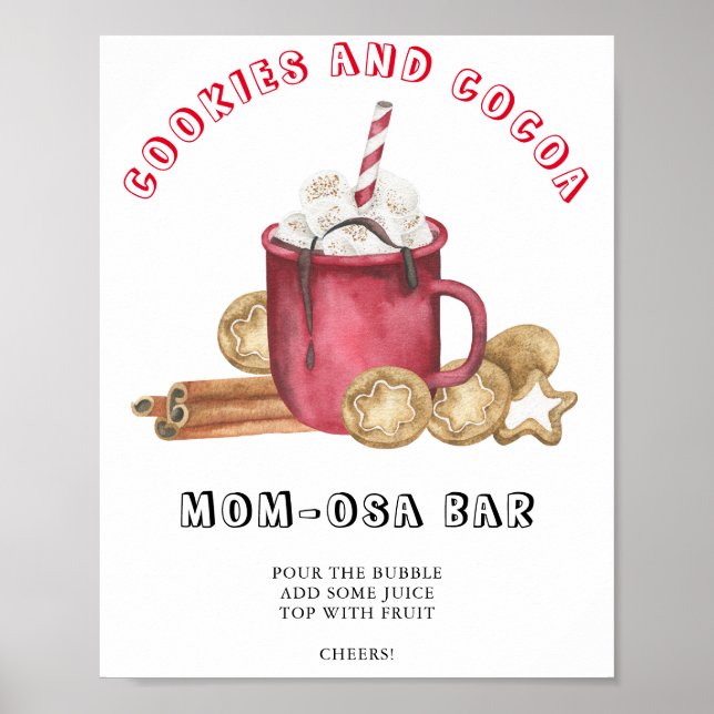 Pepparkaksgillestund för baby  Momosa bar Poster (Framsidan)