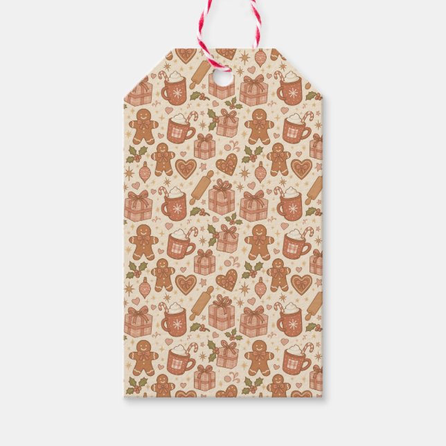 Pepparkaksglädje Presentetikett (Framsidan)