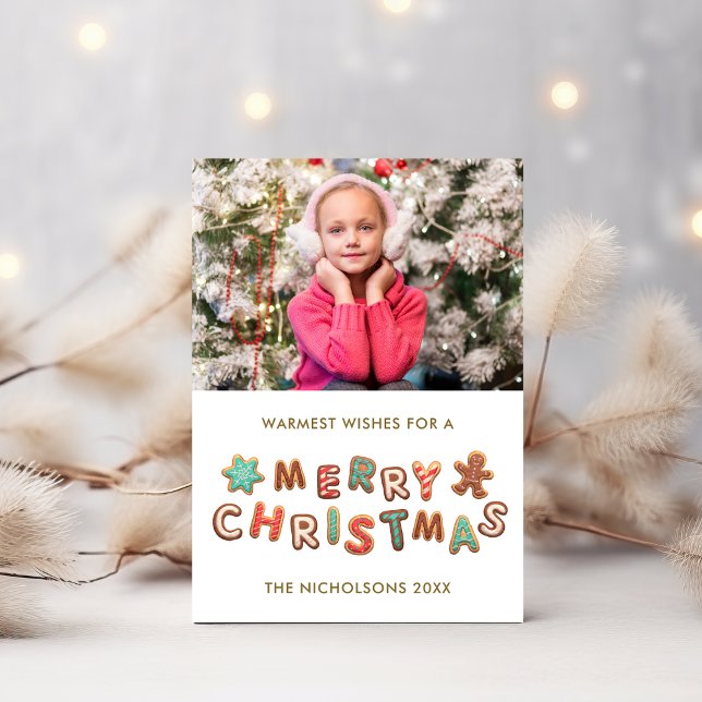 Pepparkaksgodis Jul Höst Foto Kort (Skapare uppladdad)
