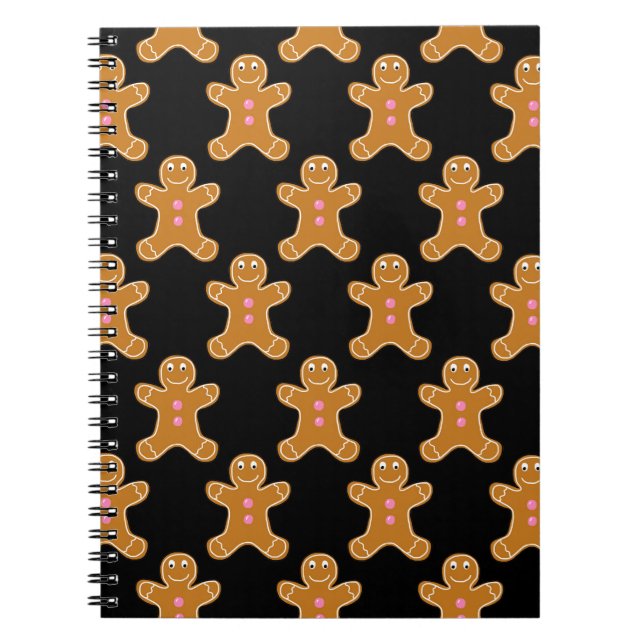 Pepparkaksgubbar Anteckningsbok Med Spiral (Framsidan)
