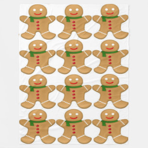 Pepparkaksgubbar Blanket Fleecefilt