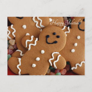 pepparkaksgubbar cookies vykort