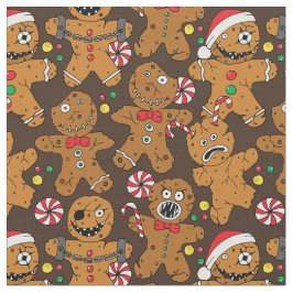 Pepparkaksgubbar för Evil jul Horror Movie Tyg