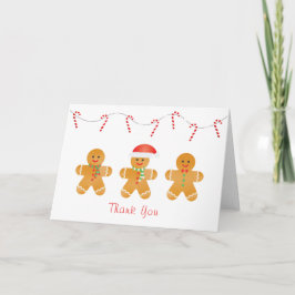 Pepparkaksgubbar för tack kort