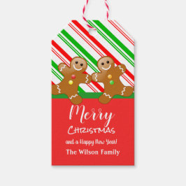 Pepparkaksgubbar Jul Presentetikett