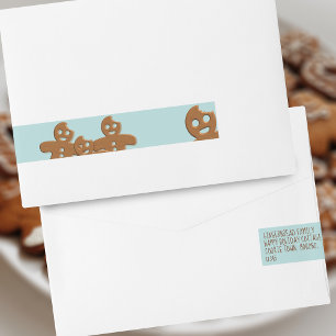 Pepparkaksgubbar JulReturetiketter Etikettband