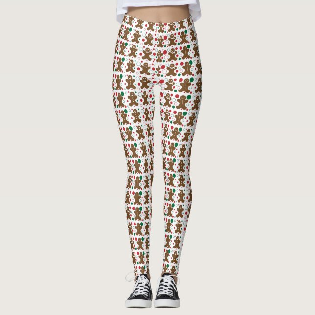 Pepparkaksgubbar Leggings (Framsida)