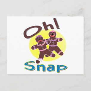 pepparkaksgubbar Oh Snap Vykort
