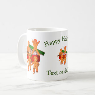Pepparkaksgubbar Personlig jul Helgdag Kaffemugg