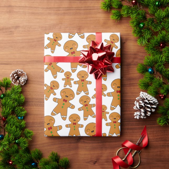 Pepparkaksgubbar Presentpapper (Julgåva)