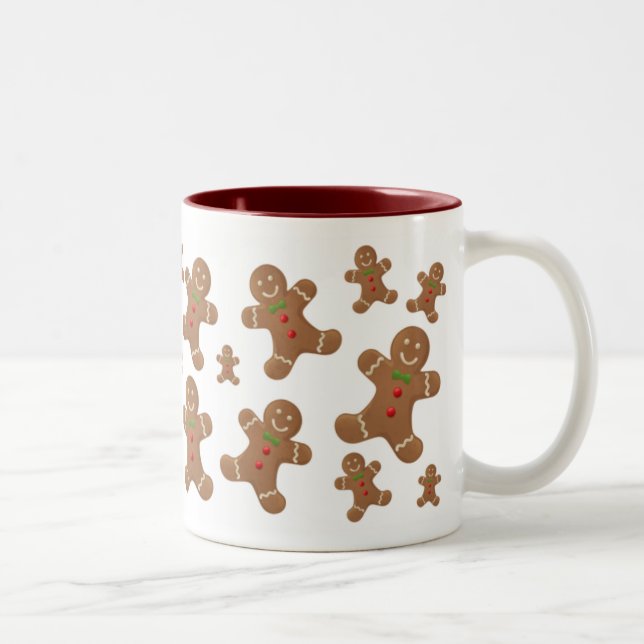 PEPPARKAKSGUBBAR Två-Tonad MUGG (Höger)