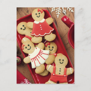 Pepparkaksgubbar Vykort